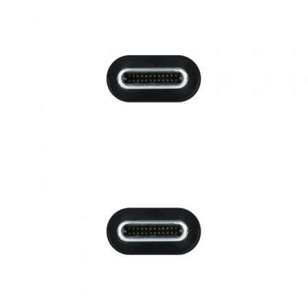Nanocable Cable USB-C a USB-C 3.1 Gen2 10Gbps 100W 0,5 m Negro Nanocable Cable USB-C a USB-C 3.1 Gen2 10Gbps 100W 0,5 m Negro
